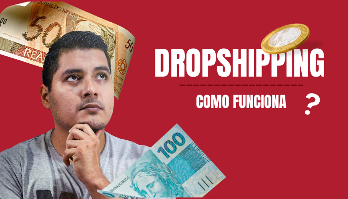 Homem pensando em como é o funcionamento do dropshiiping
